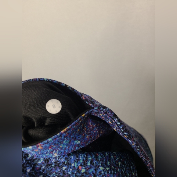 LULULEMON ATHLETICA Strive Multi Black Wunder Under Pant III Leggings size 8 - Picture 6 of 7